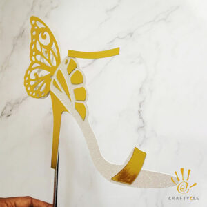 Cake Topper Butterfly Heels Bridal Birthday Party