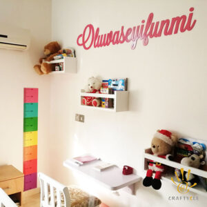 Cutout Personalised Name Kids Room Craft Decoration Wall Decor